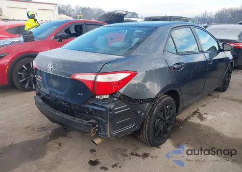 2016 Toyota Corolla Le z USA, uszkodzony, nr VIN 2T1BURHE3GC666500